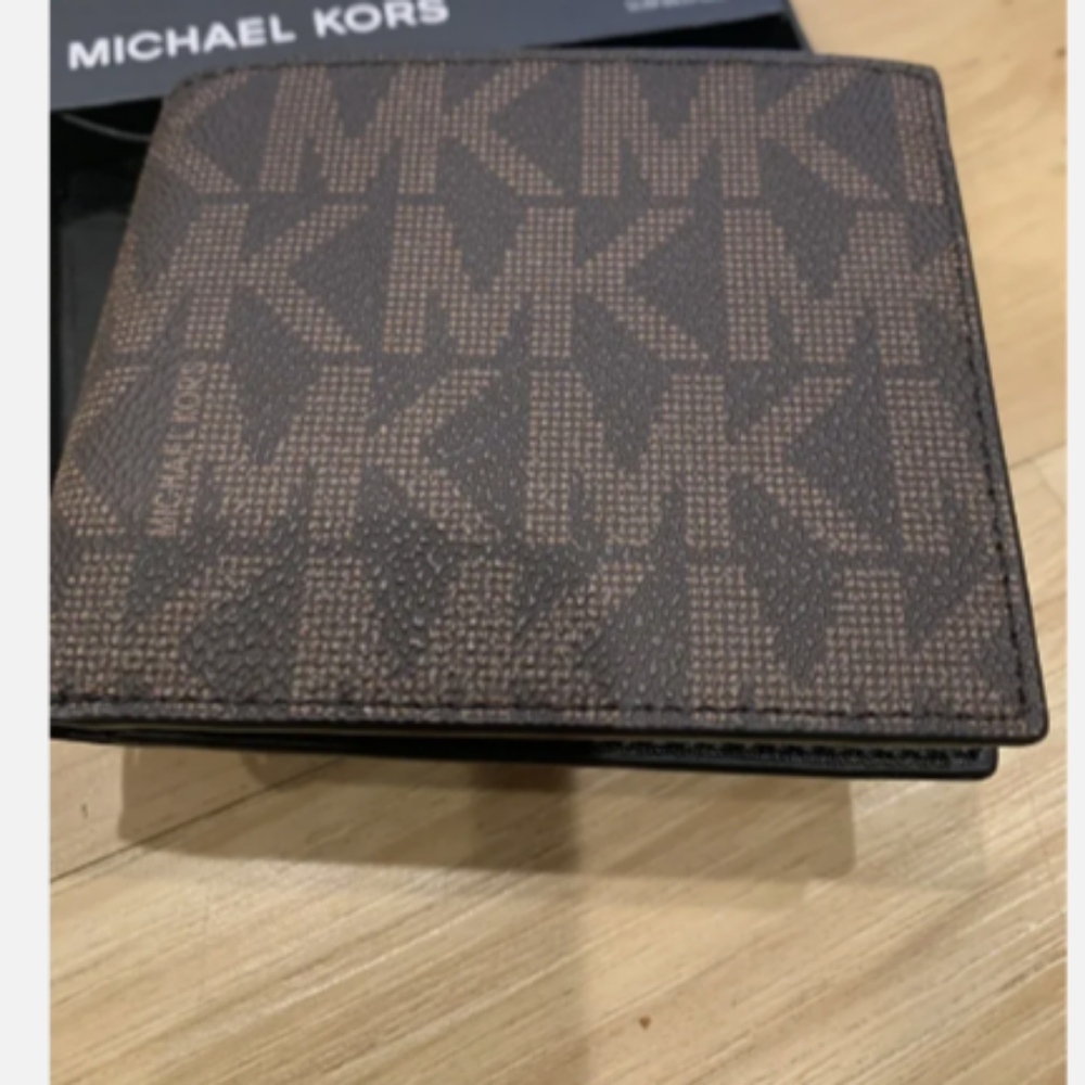 Michael kors men's bifold MK printed logo wallet - Picture 3 of 8